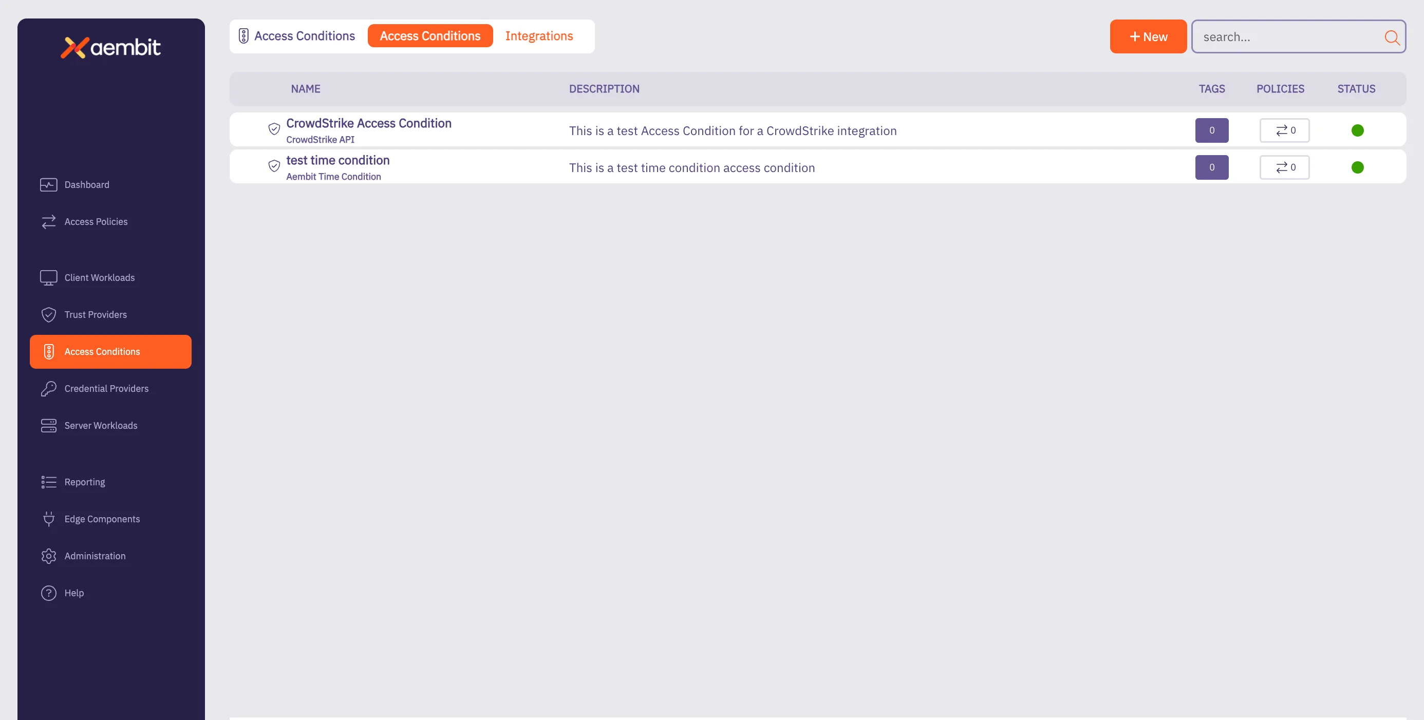 Access Conditions - Existing Access Conditions
