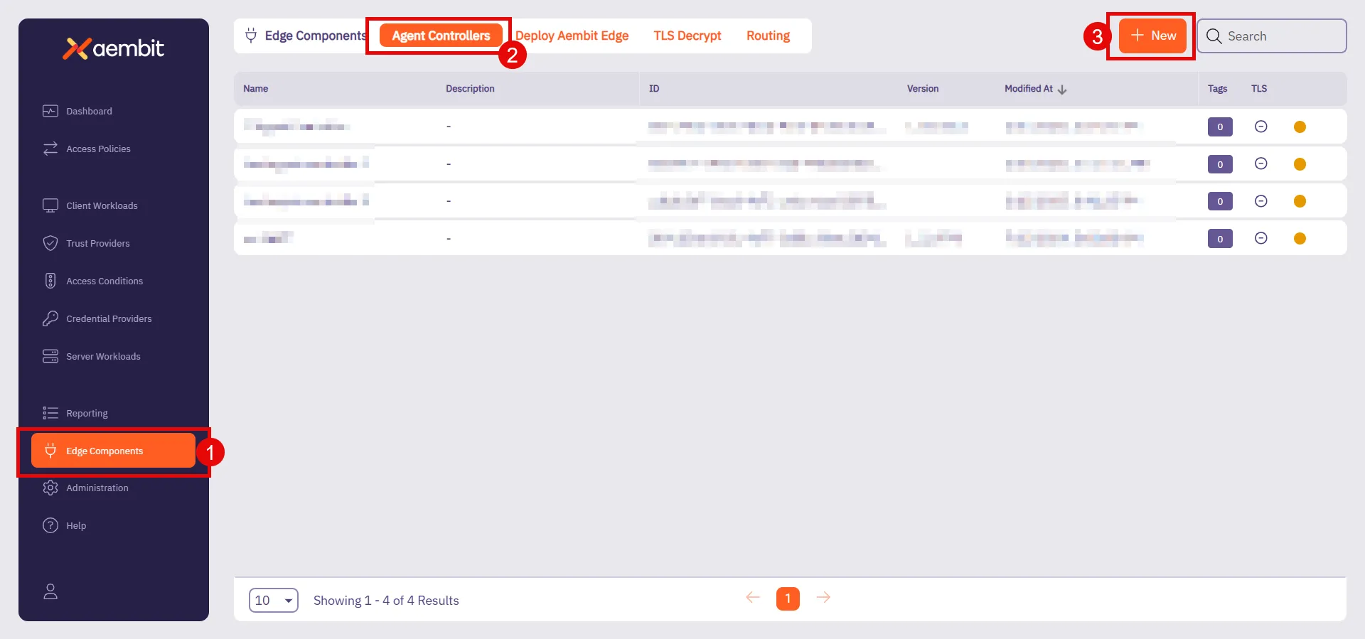New in Agent Controllers section
