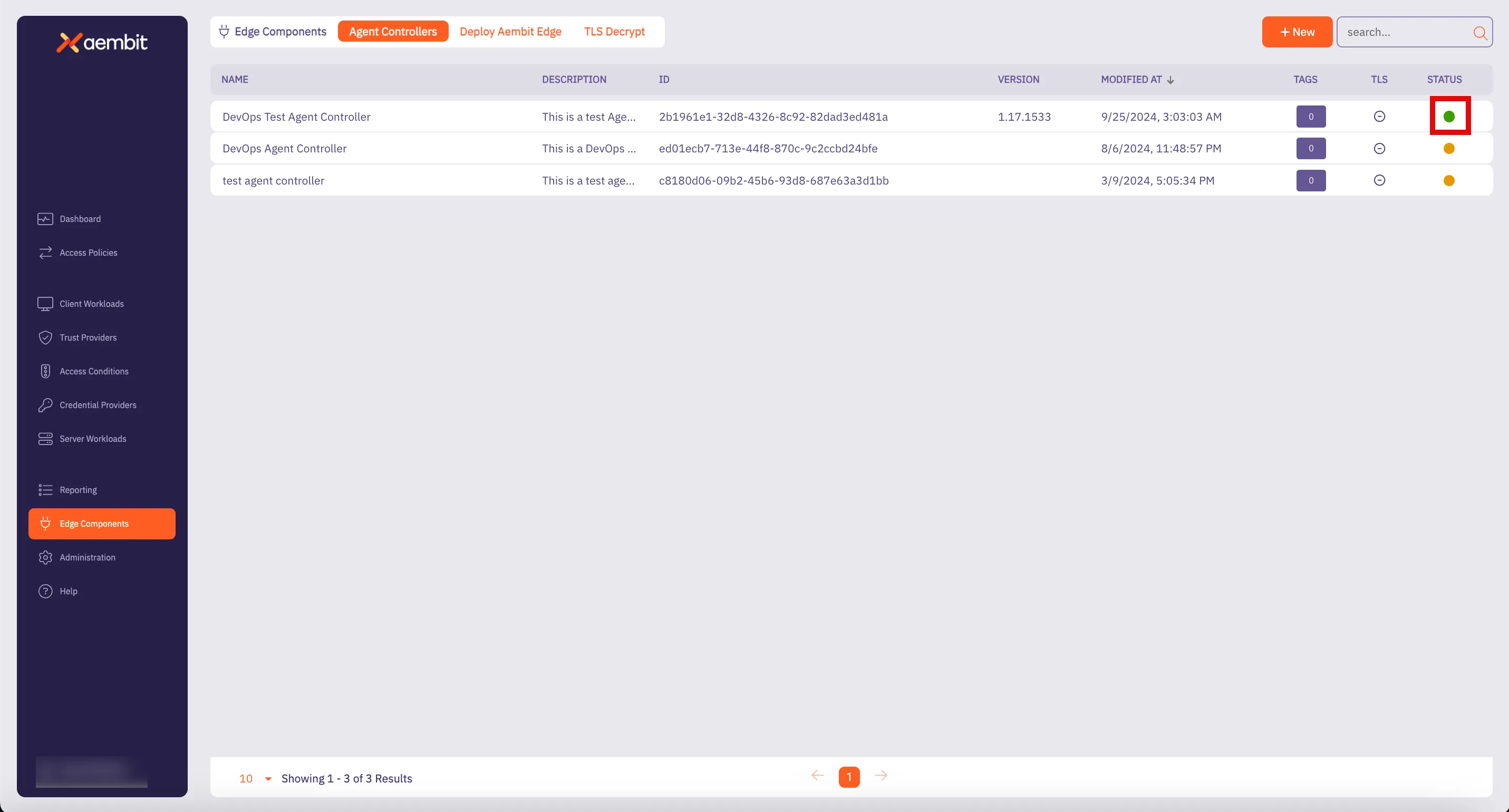 Agent Controller Dashboard