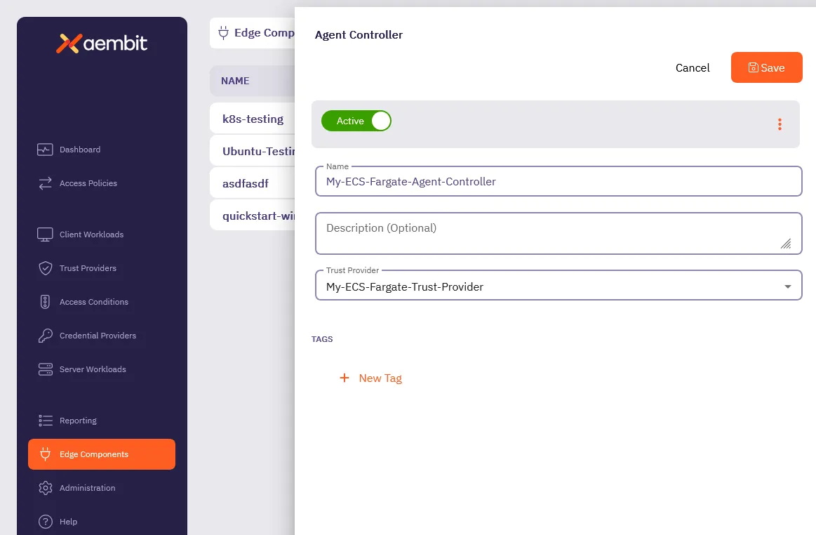 Add Agent Controller UI