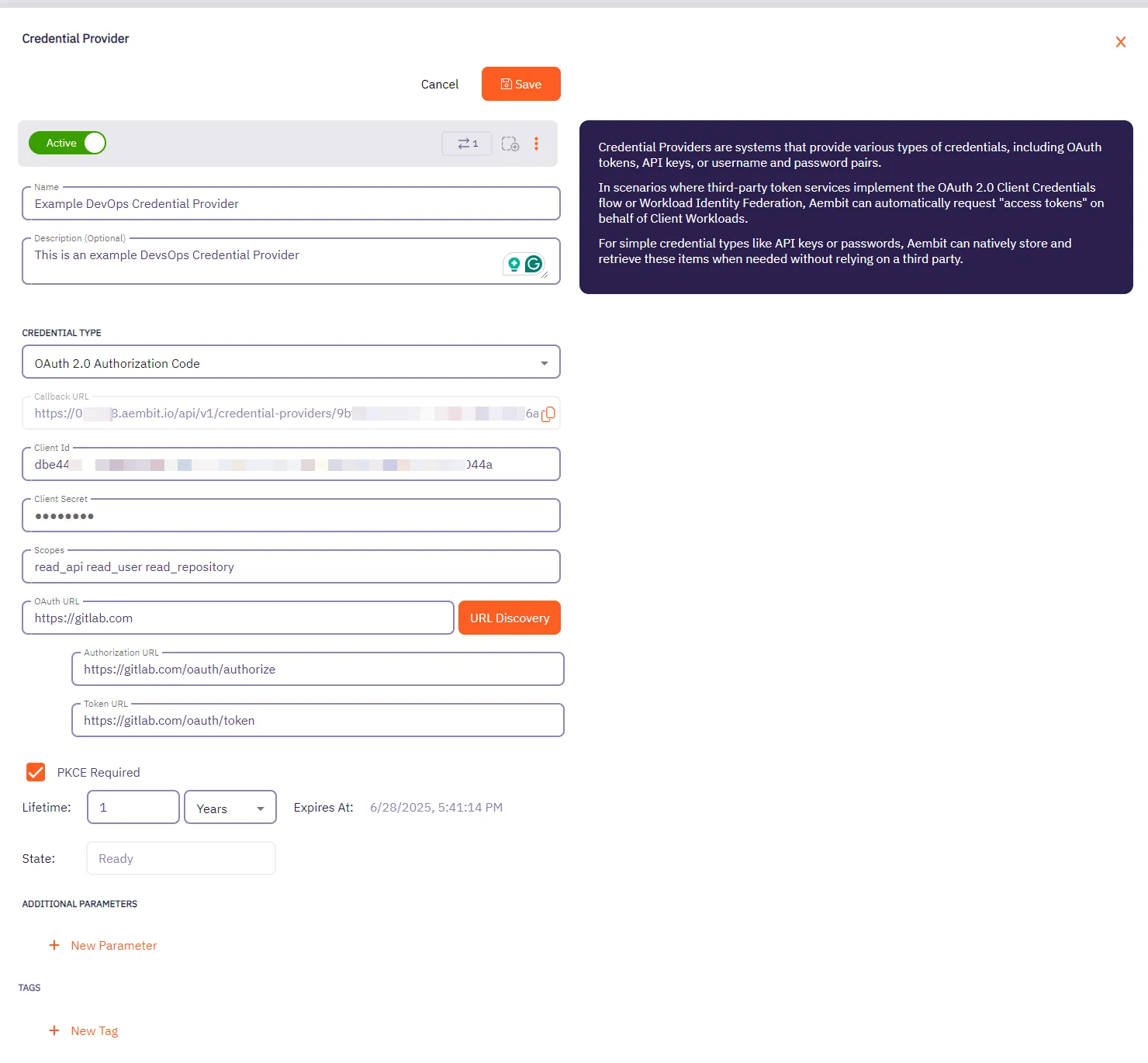 Credential Providers - Dialog Window Completed