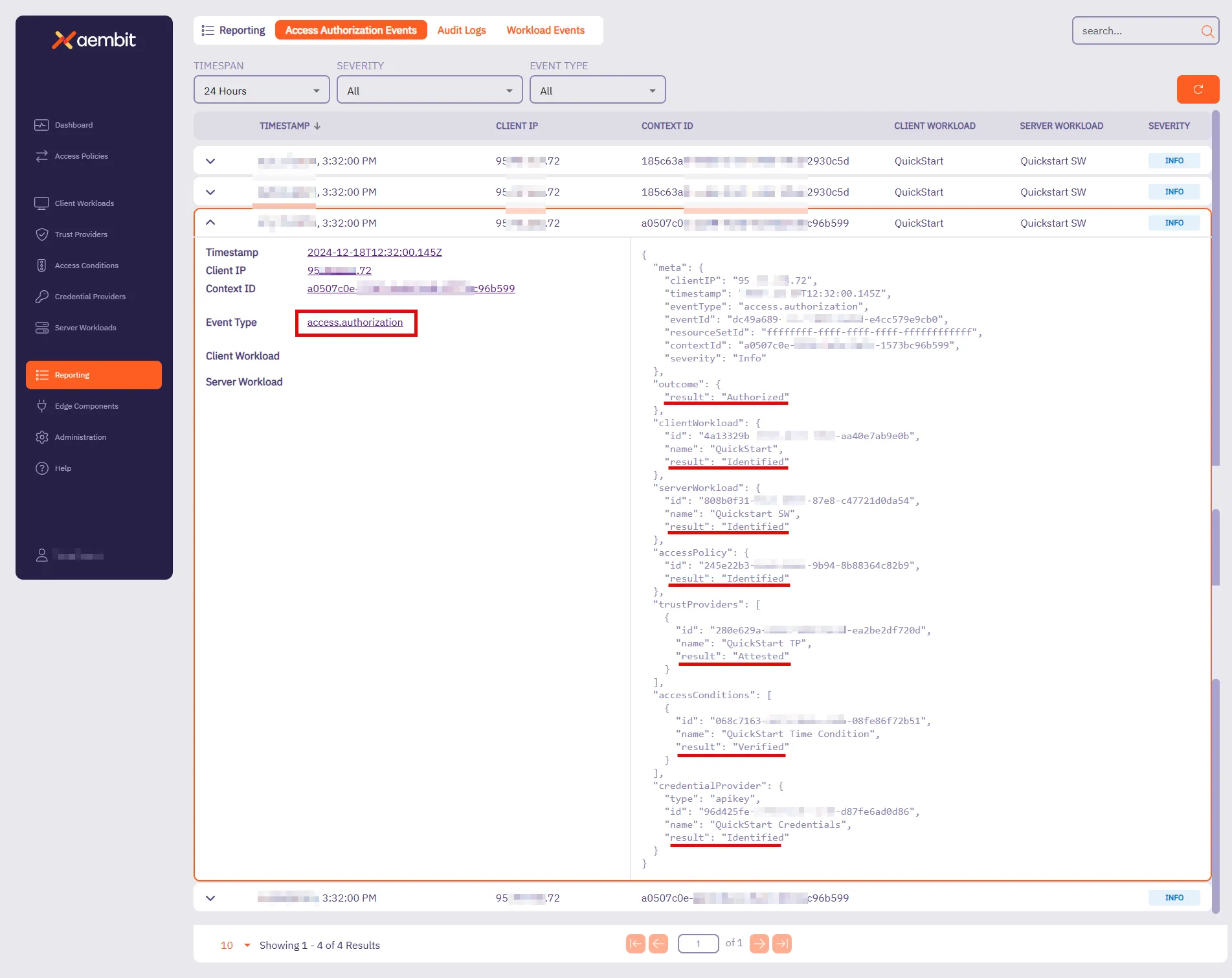 Access Authorization Event